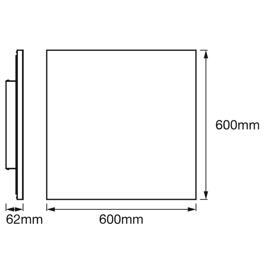 Osram - LED RGBW Zatemnjivo stropno LED svetilo SMART+ PLANON LED/40W/230V 60x60 cm 3000-6500K Wi-Fi