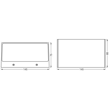 Osram - LED RGBW zatemnjiva zunanja stenska svetilka SMART+ BRICK LED/14W/230V IP44 Wi-Fi