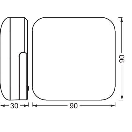 Osram - LED solarna prenosna svetilka NIGHTLUX LED/2W/5V IP54 siva