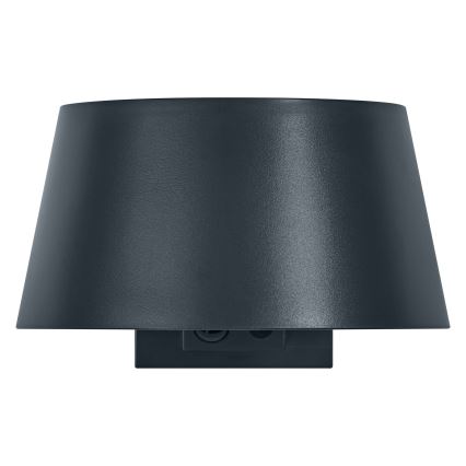 Osram - LED sončna stenska svetilka s senzorjem ENDURA STYLE LED/10,1W/4,2V 2000 mAh IP54 antracit