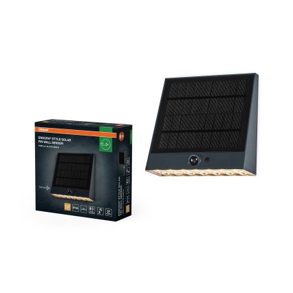 Osram - LED sončno stensko svetilo s senzorjem ENDURA STYLE LED/10,2W/4,2V 2000 mAh IP54 antracit