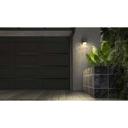 Osram - LED solarna stenska svetilka s senzorjem ENDURA STYLE LED/10,3W/4,2V 2000 mAh IP54 antracit