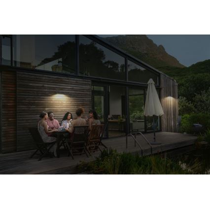 Osram - LED solarno stensko svetilo s senzorjem ENDURA STYLE LED/12,4W/4,2V 2000 mAh IP54 antracit