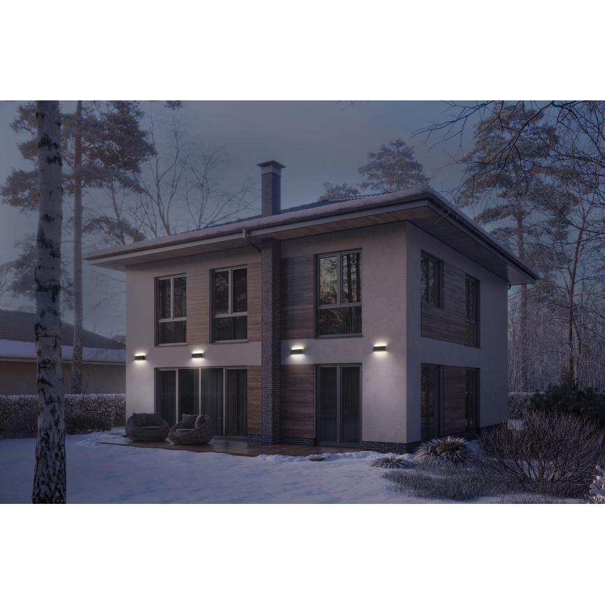 Osram - LED zatemnljivo sončno stensko svetilo ENDURA STYLE LED/7,1W/4,2V 2000 mAh IP44 antracit