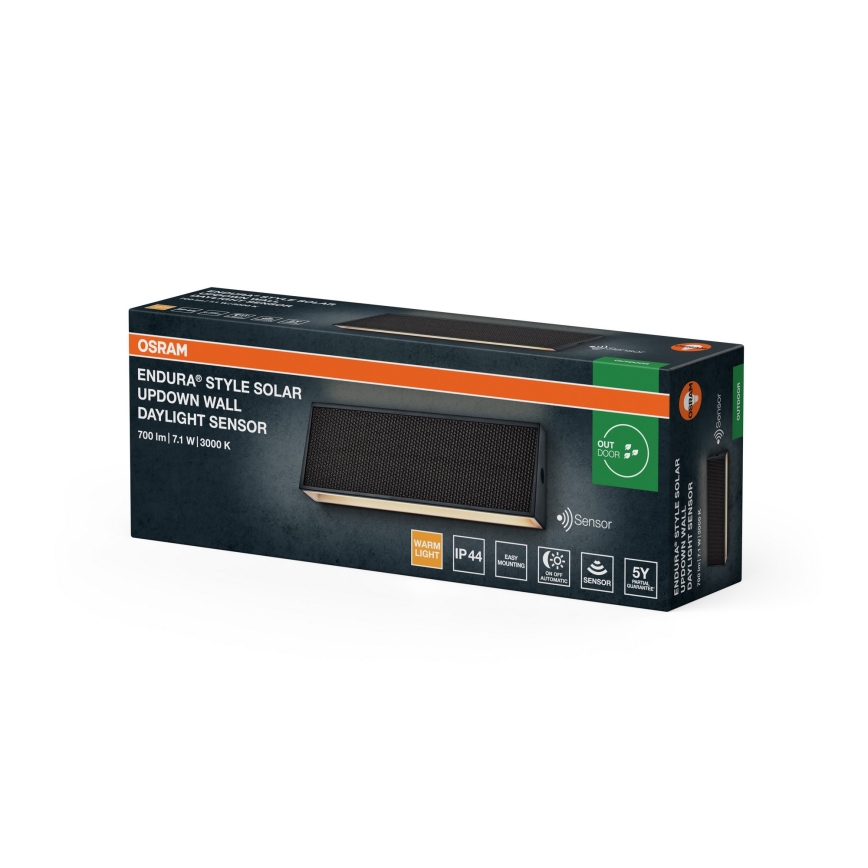 Osram - LED zatemnljivo sončno stensko svetilo ENDURA STYLE LED/7,1W/4,2V 2000 mAh IP44 antracit
