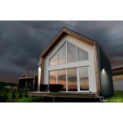 Osram - LED zatemnjevalni solarni reflektor s senzorjem ENDURA LED/10W/4,2V 4000K IP65 črna + daljinski upravljalnik