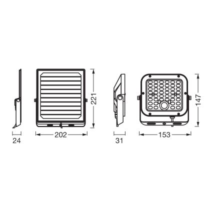 Osram - LED zatemnjevalni solarni reflektor s senzorjem ENDURA LED/10W/4,2V 4000K IP65 črna + daljinski upravljalnik