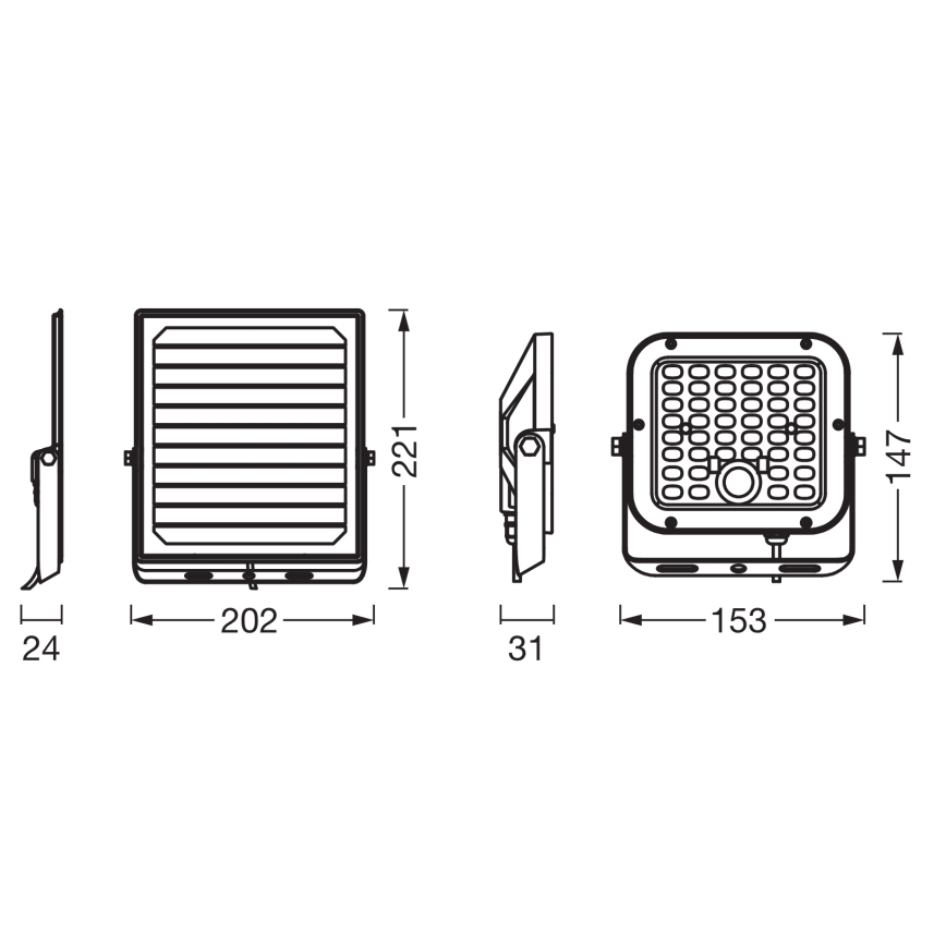 Osram - LED zatemnjevalni solarni reflektor s senzorjem ENDURA LED/10W/4,2V 4000K IP65 črna + daljinski upravljalnik