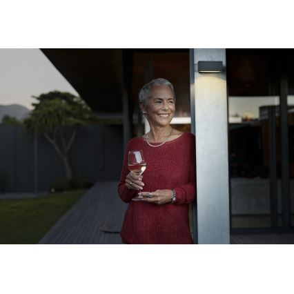 Osram - LED zatemnljivo sončno stensko svetilo s senzorjem ENDURA STYLE LED/10,7W/4,2V 2000 mAh IP65 antracit