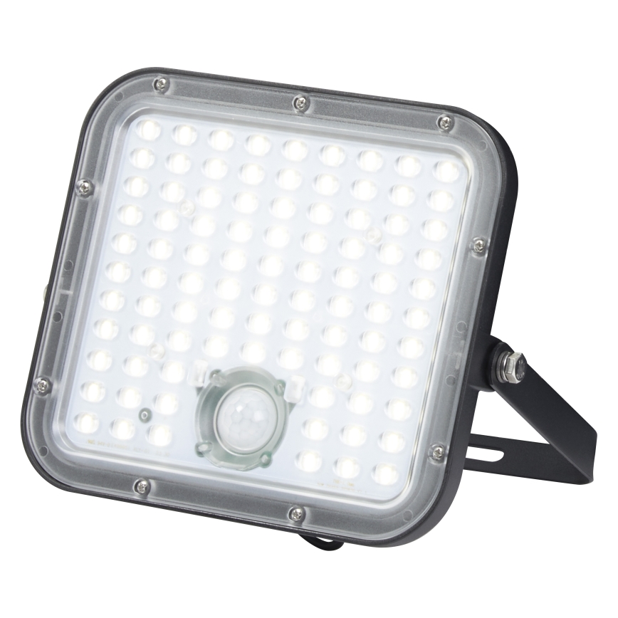 Osram - LED zatemljiv solarni reflektor s senzorjem ENDURA LED/30W/6,4V 4000K IP65 črna + z daljinskim upravljalnikom