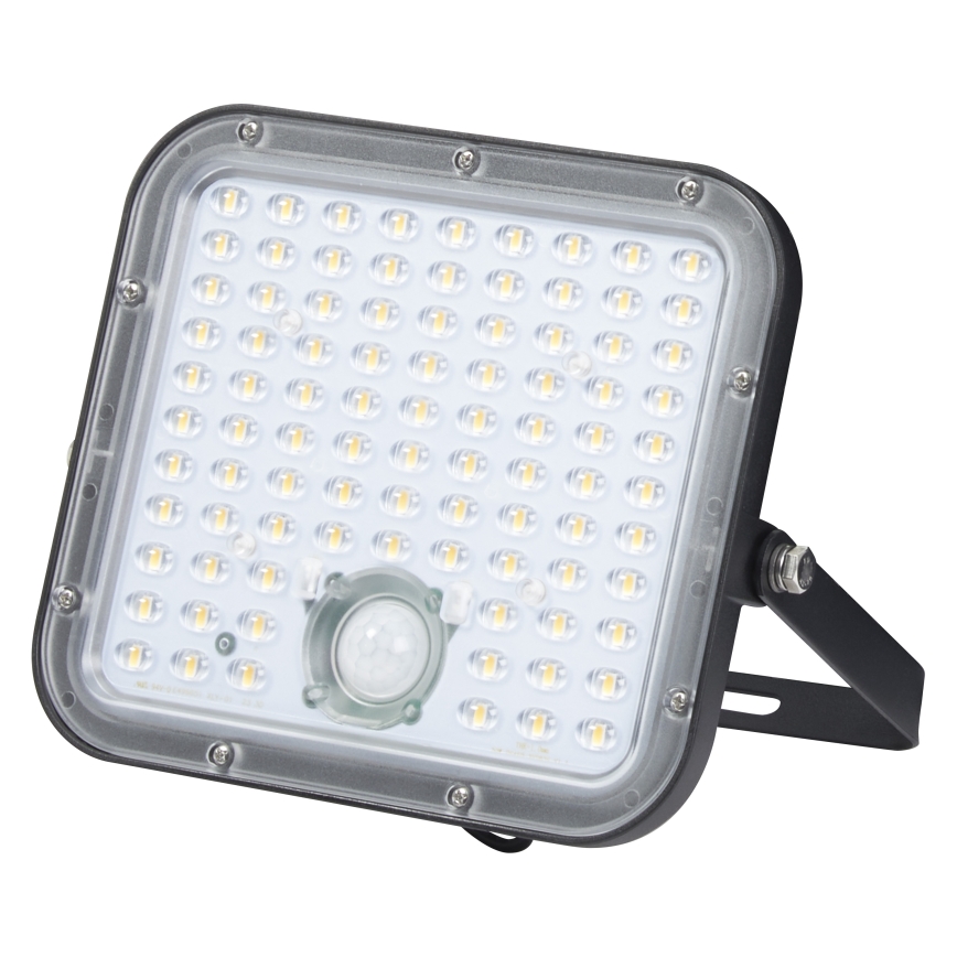 Osram - LED zatemljiv solarni reflektor s senzorjem ENDURA LED/30W/6,4V 4000K IP65 črna + z daljinskim upravljalnikom
