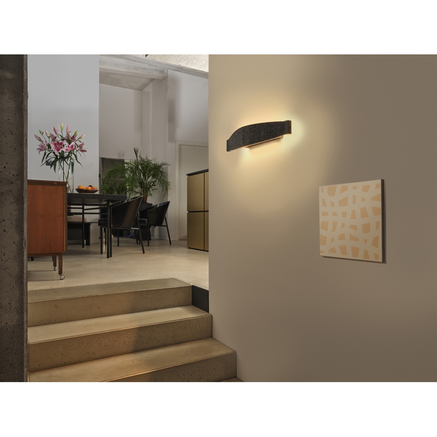 Osram - LED stenska svetilka DECOR FLAT LED/13W/230V siva