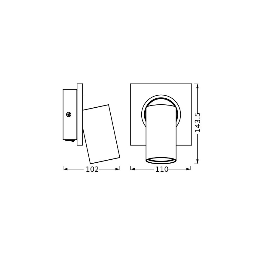 Osram - LED Stenski reflektor DECOR MERCURY 1xGU10/3,4W/230V