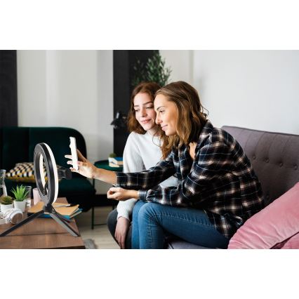 Osram - Namizna LED svetilka z zatemnitveno funkcijo s stojalom in držalom za snemanje vlogov LED/5,5W/USB 3000-6500K 210 mAh
