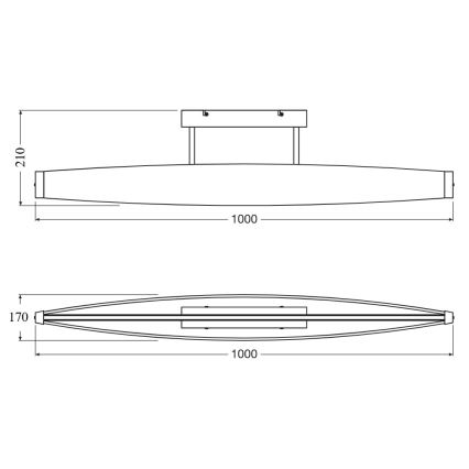 Osram - LED stropna pritrjena svetilka DECOR FLAT LED/23W/230V siva