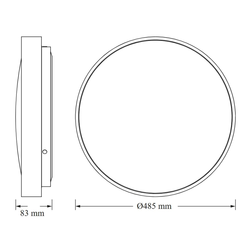 Osram - LED stropna svetilka CEILING LUXO LED/36W/230V, premer 49 cm, bela