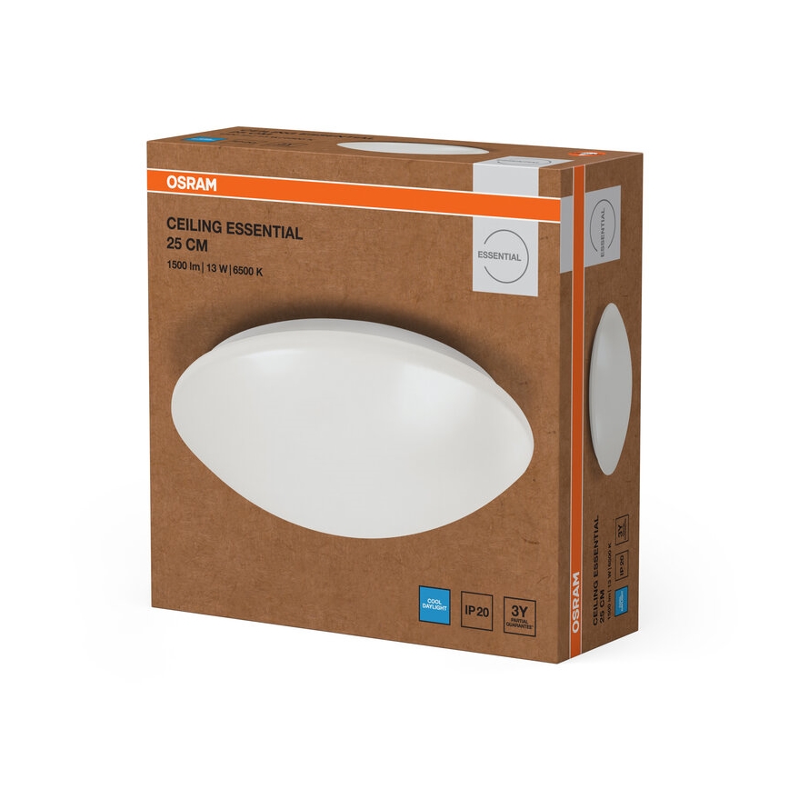 Osram - LED stropna svetilka ESSENTIAL LED/13W/230V 6500K premer 25 cm