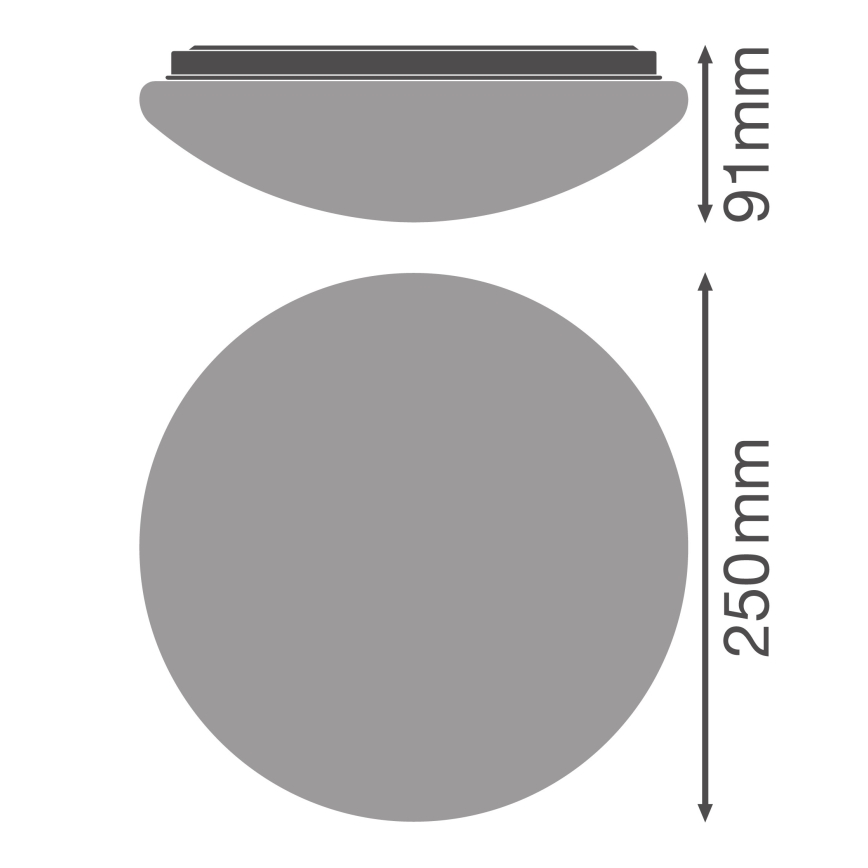 Osram - LED stropna svetilka ESSENTIAL LED/13W/230V, premer 25 cm, bela