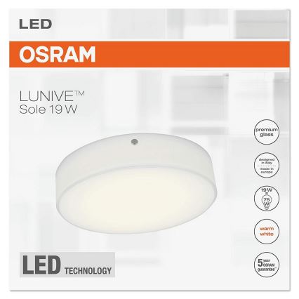 Osram - LED Stropna svetilka LUNIVE LED/19W/230V ø250