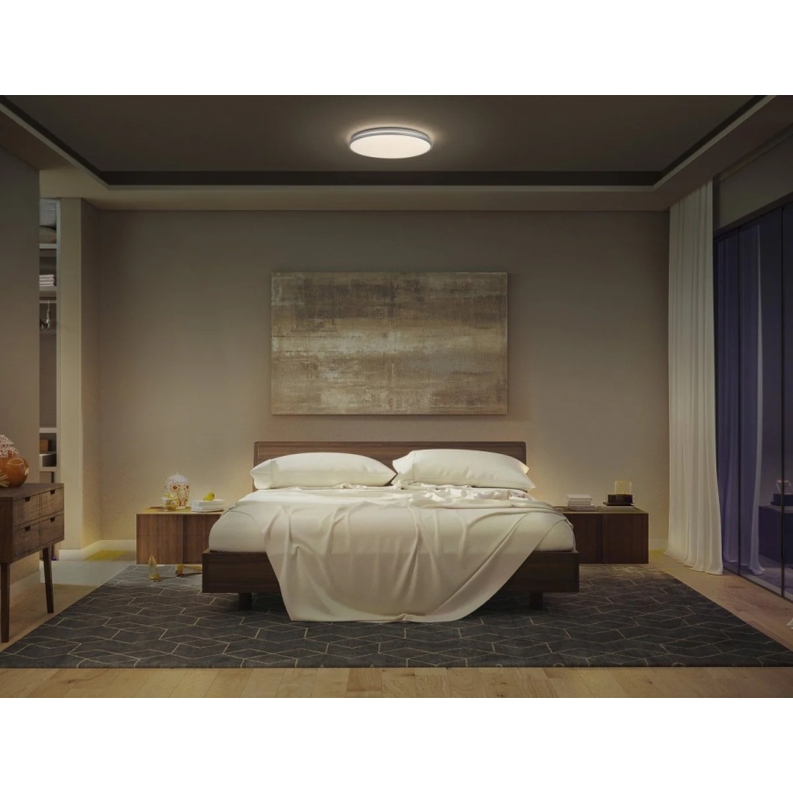 Osram - LED stropna svetilka ORBIS DUBLIN LED/36W/230V premer 49 cm srebrna