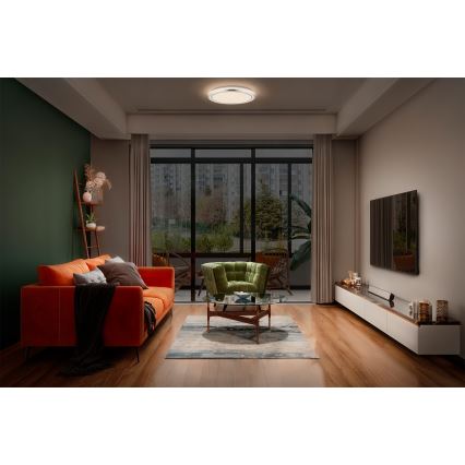 Osram - LED stropna svetilka ORBIS HELMAN LED/16W/230V, premer 29,5 cm, srebrna