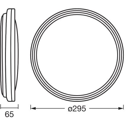 Osram - LED stropna svetilka ORBIS HELMAN LED/16W/230V, premer 29,5 cm, srebrna