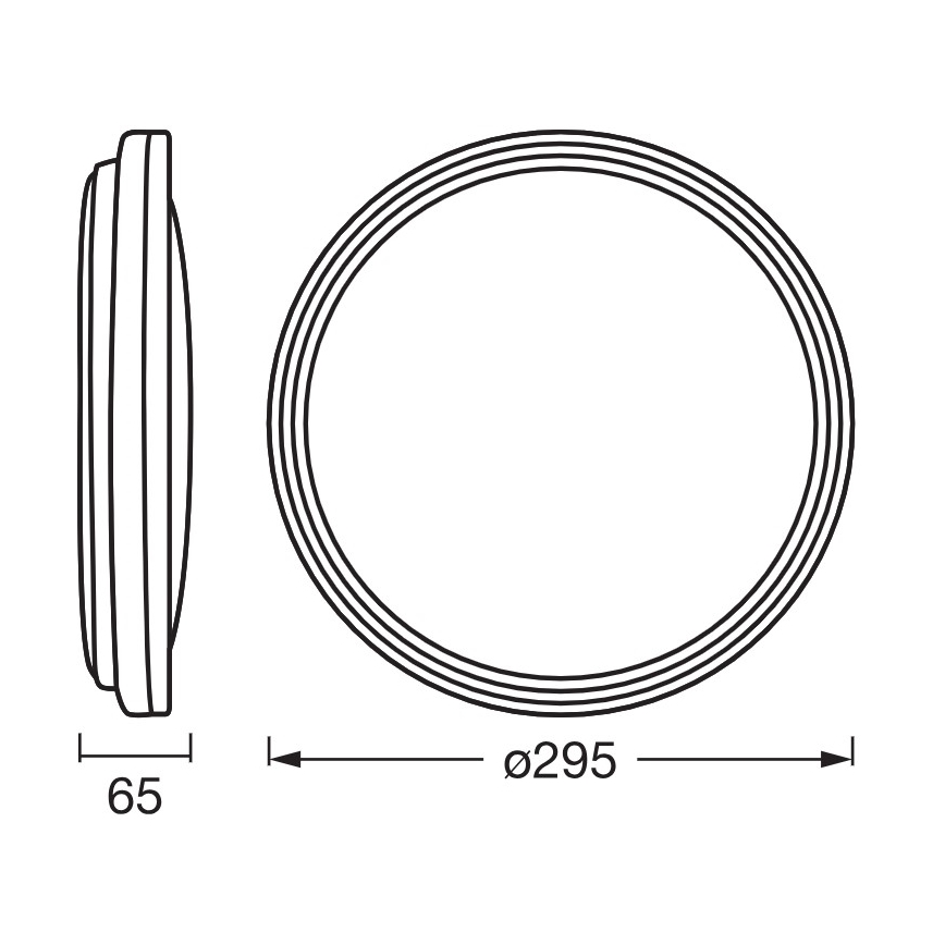 Osram - LED stropna svetilka ORBIS HELMAN LED/16W/230V, premer 29,5 cm, srebrna