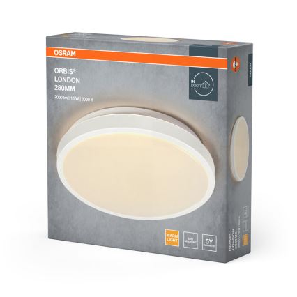 Osram - LED stropna svetilka ORBIS LONDON LED/16W/230V premer 28 cm bela