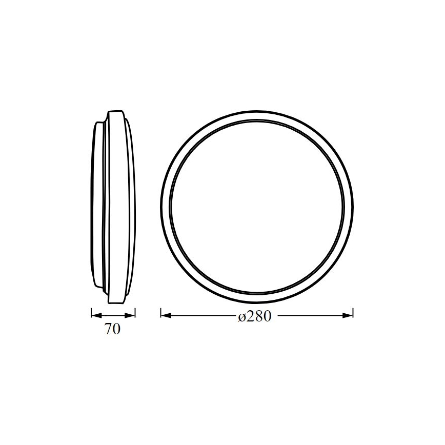 Osram - LED stropna svetilka ORBIS LONDON LED/16W/230V premer 28 cm bela