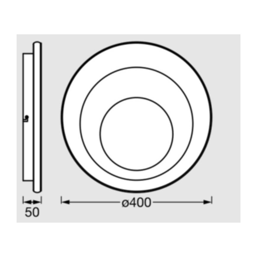 Osram - LED stropna svetilka ORBIS SPIRAL LED/27W/230V premer 40 cm bela