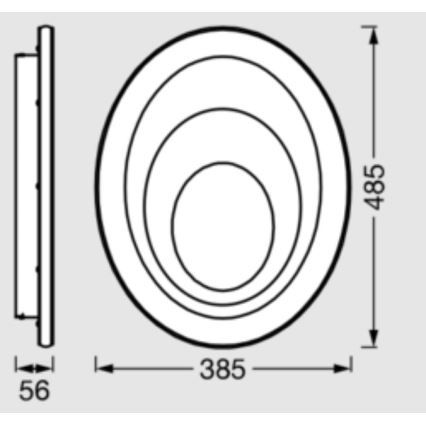 Osram - LED stropna svetilka ORBIS SPIRAL LED/37W/230V bela