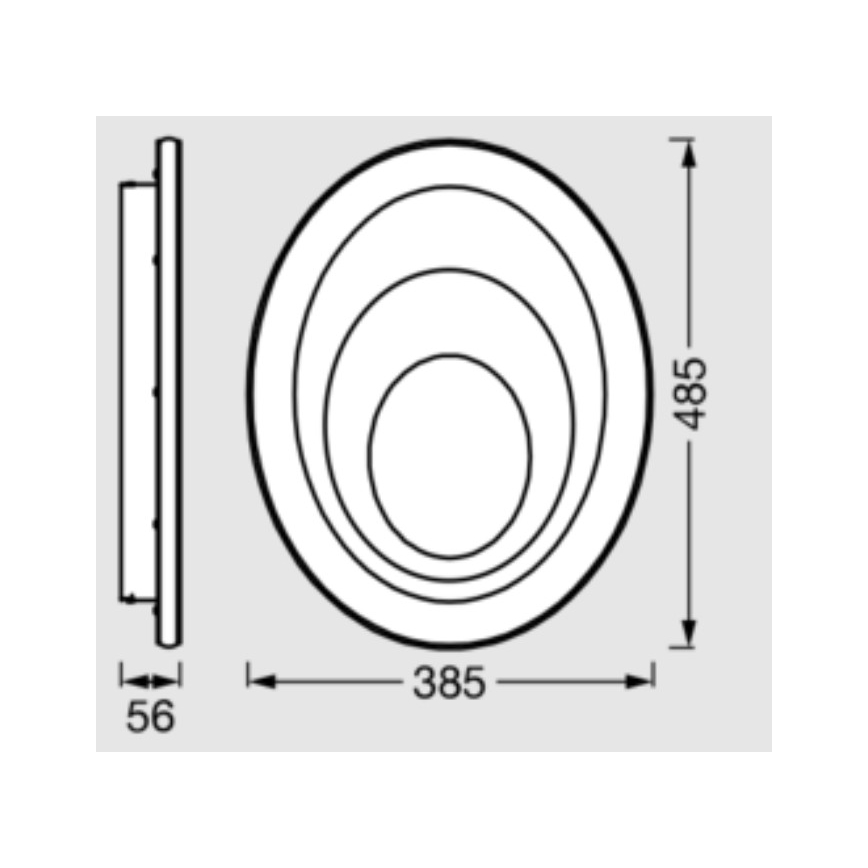Osram - LED stropna svetilka ORBIS SPIRAL LED/37W/230V bela