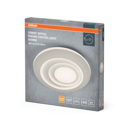 Osram - LED stropna svetilka ORBIS SPIRAL LED/42W/230V premer 50,5 cm bela