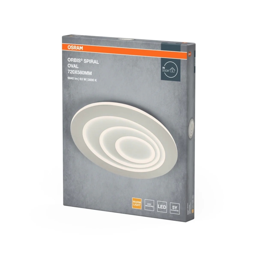 Osram - LED stropna svetilka ORBIS SPIRAL LED/63W/230V bela