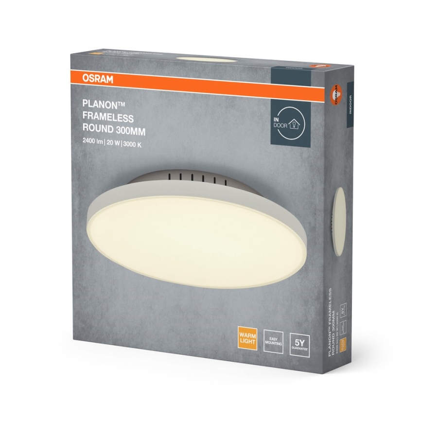 Osram - LED stropna svetilka PLANON LED/20W/230V 3000K, premer 30 cm, bela