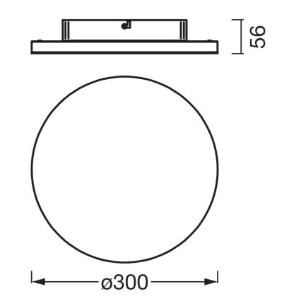 Osram - LED stropna svetilka PLANON LED/20W/230V 3000K, premer 30 cm, bela