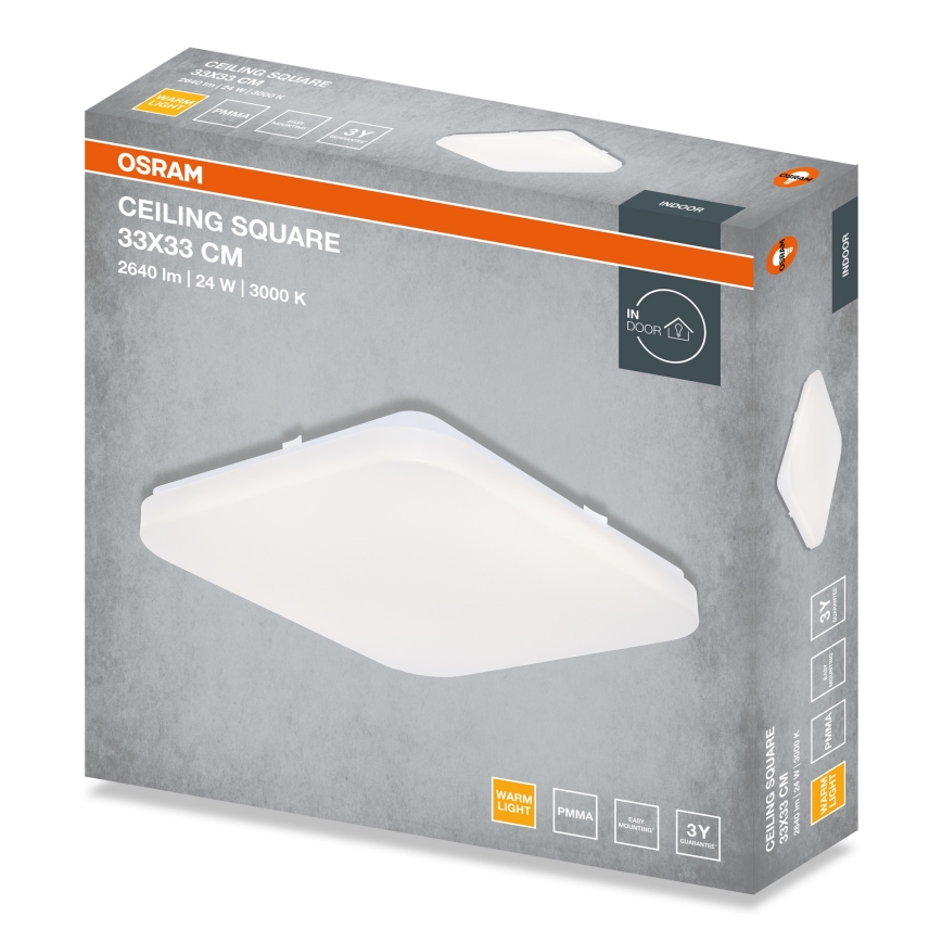 Osram - LED Stropna svetilka SQUARE LED/24W/230V 33x33 cm