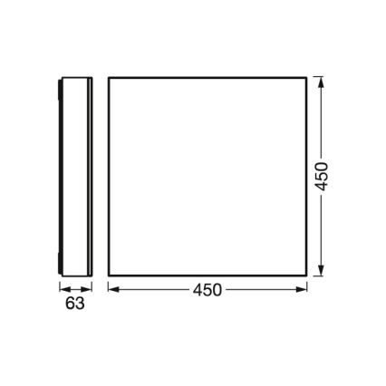 Osram - LED zatemnljivo stropno svetilo SMART+ FRAMELESS LED/24,5W/230V 3000-6500K 45x45 cm Wi-Fi