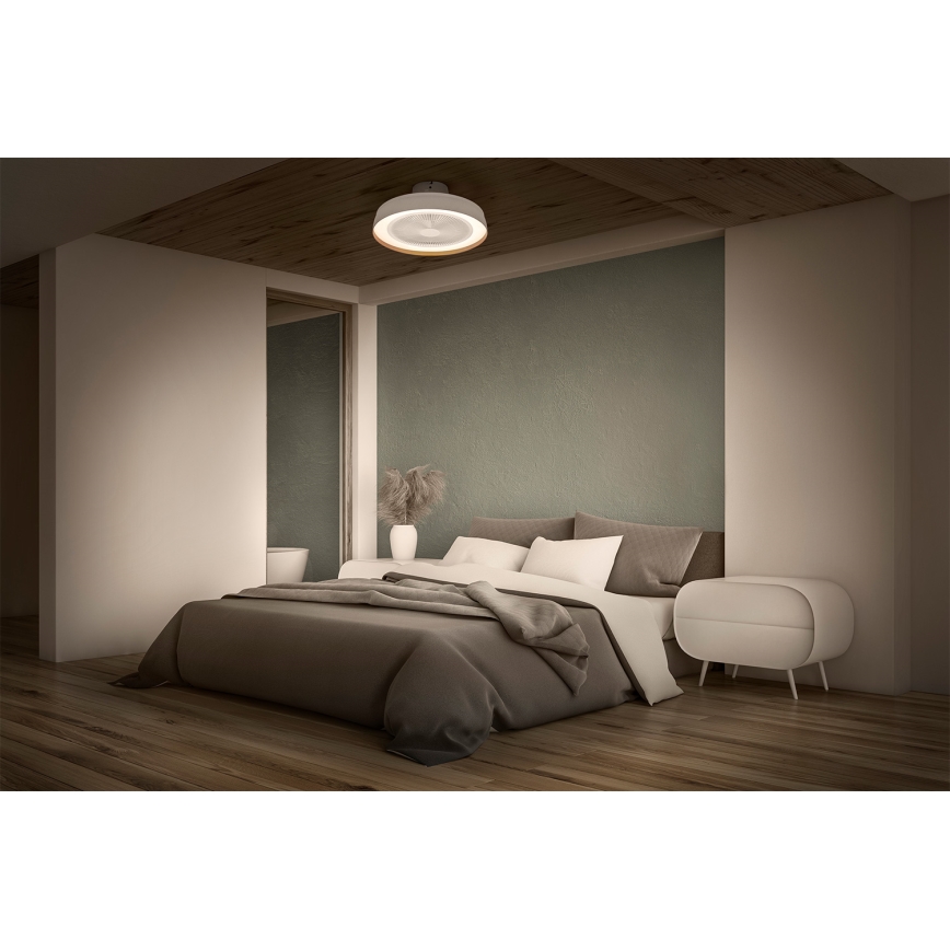 Osram - Zatemnjevalna LED stropna svetilka s ventilatorjem CEILING FAN LED/49W/230V 2700-6500K bela/zlata + daljinski upravljalnik