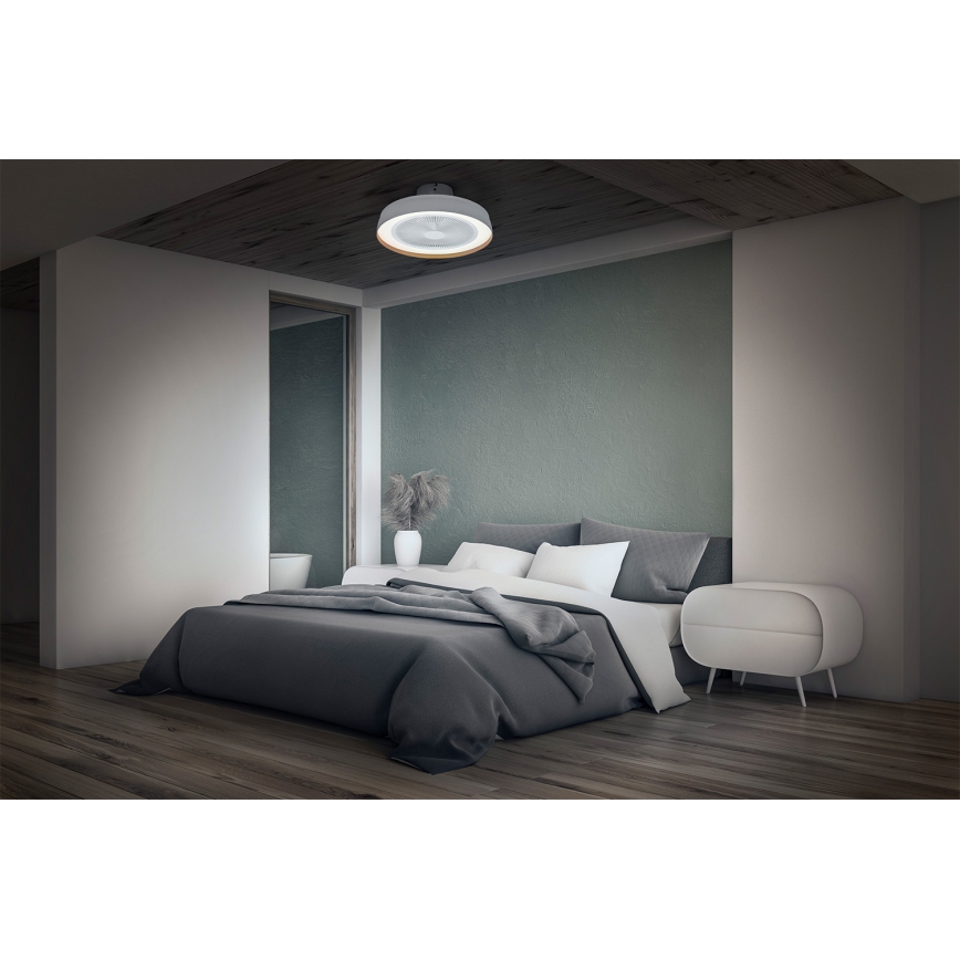 Osram - Zatemnjevalna LED stropna svetilka s ventilatorjem CEILING FAN LED/49W/230V 2700-6500K bela/zlata + daljinski upravljalnik