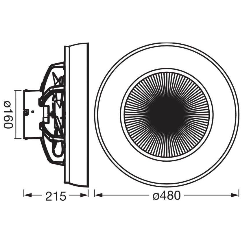 Osram - Zatemnjevalna LED stropna svetilka s ventilatorjem CEILING FAN LED/49W/230V 2700-6500K bela/zlata + daljinski upravljalnik