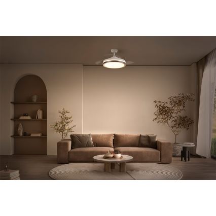 Osram - Stropna LED svetilka z ventilatorjem CEILING FAN LED/66W/230V 3000/4000/6500K bela + daljinski upravljalnik