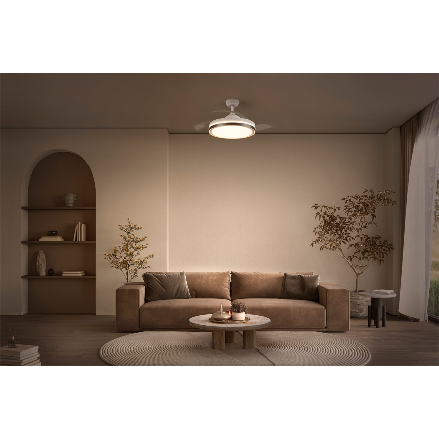 Osram - Stropna LED svetilka z ventilatorjem CEILING FAN LED/66W/230V 3000/4000/6500K bela + daljinski upravljalnik