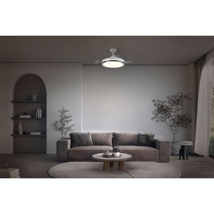 Osram - Stropna LED svetilka z ventilatorjem CEILING FAN LED/66W/230V 3000/4000/6500K bela + daljinski upravljalnik