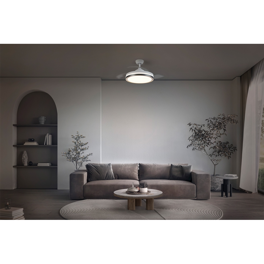 Osram - Stropna LED svetilka z ventilatorjem CEILING FAN LED/66W/230V 3000/4000/6500K bela + daljinski upravljalnik