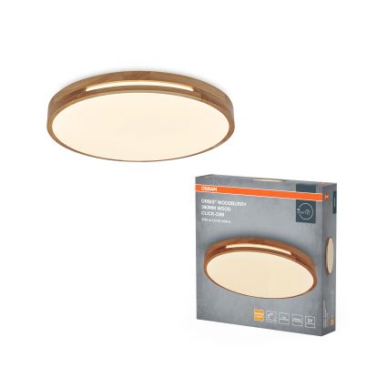 Osram - Zatemnljivo stropno svetilo ORBIS WOODBURRY LED/24W/230V, premer 39 cm, bež
