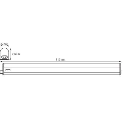 Osram - LED svetilka za pod omarico BATTEN LED/4W/230V 30 cm