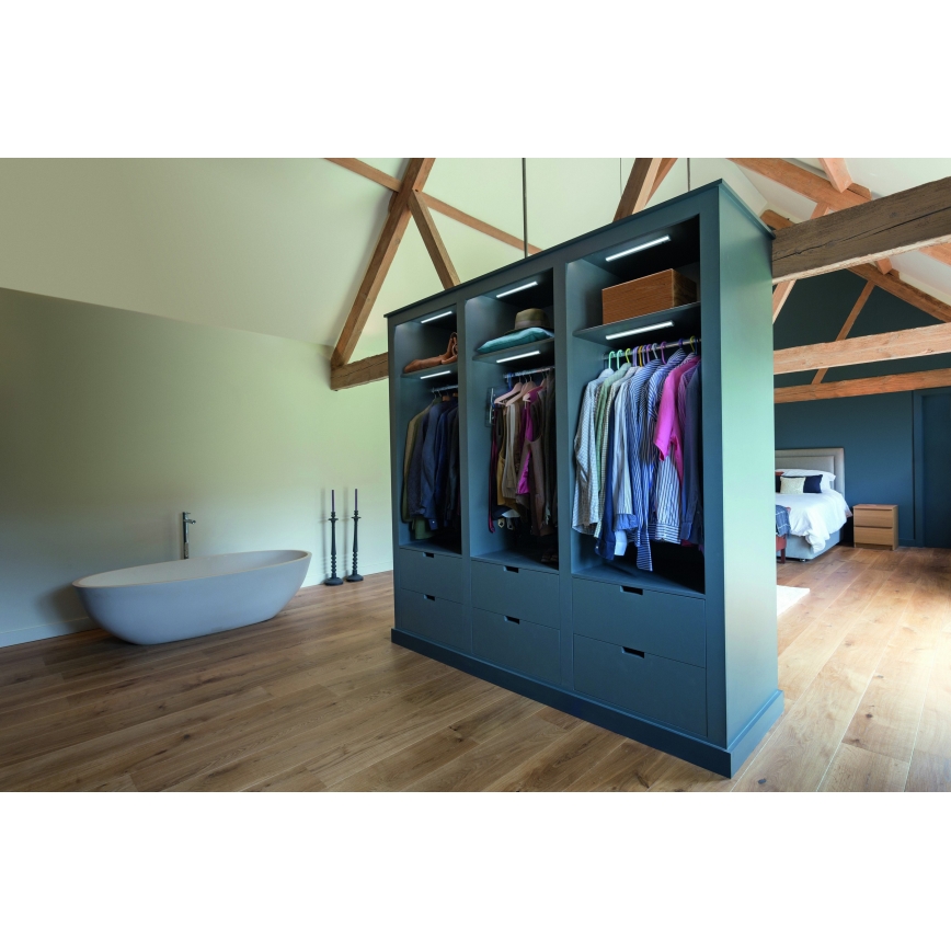 Osram - LED podpultna svetilka s senzorjem gibanja in mraka MOBILE LED/1W/5V 500 mAh 20 cm bela