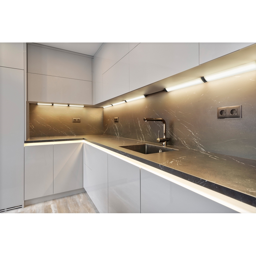 Osram - LED zatemnjiva svetilka pod omarico s senzorjem gibanja LINEAR ANGLE LED/5W/230V 3000/4000/6500K 35 cm črna
