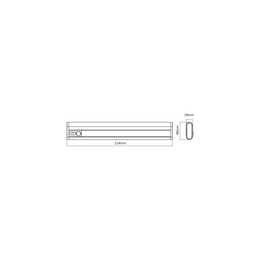 Osram - LED svetilka za pod omarico s senzorjem gibanja in senzorjem mraka LINEARLED LED/1,9W/6V 4xAA 4000K 21,4 cm bela